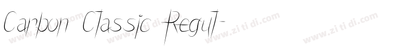 Carbon Classic Regul字体转换